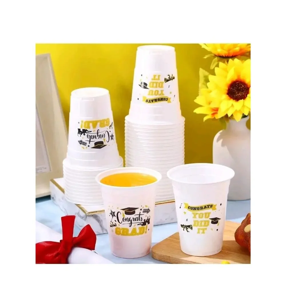 36 Pcs 2025 Graduation Plastic Cups 16 oz Congrats Grad Stadium Cups Bulk...